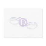 Swirl Monogram D postcards