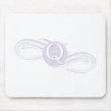 Swirl Monogram Q mousepads