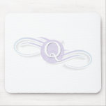 Swirl Monogram Q mousepads
