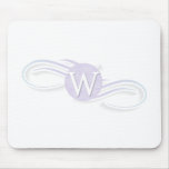 Swirl Monogram W mousepads