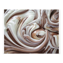 swirl of chocolate small invitation