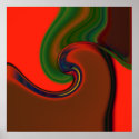 SWIRL: RED posters