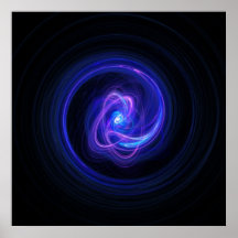 swirl track of galaxy poster
