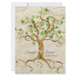 Swirl Tree Roots Antiqued Tan Couples Shower