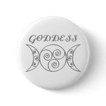 Swirl Triple Goddess Symbol buttons