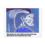 Swirl Winged Fairy Under Mushroom4(with caption) Postcard