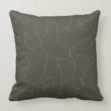 Swirled Black American MOJO Pillow