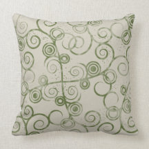 Swirled Green 2  American MOJO Pillow