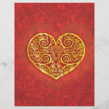 Swirled Love Gold Flyer Design