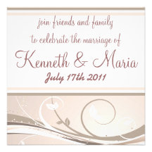 Swirled Purple Invitation
