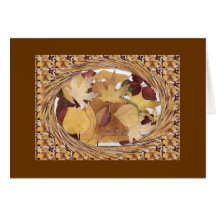Swirling Autumn Leaves Cards