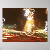 Swirling City Lights Print