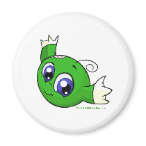 Swirling green kiko magnets