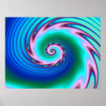 Swirling Liquid Glass (2) Poster