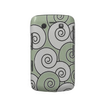 Swirling Swirls Sage Green BlackBerry Bold Case
