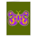 Swirling Vintage Butterfly cards