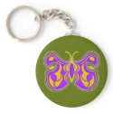 Swirling Vintage Butterfly keychains