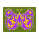 Swirling Vintage Butterfly postcards