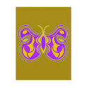 Swirling Vintage Butterfly postcards