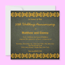 Swirls Anniversary invitations