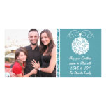 Swirls Christmas photo card