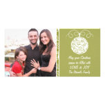 Swirls Christmas photo card