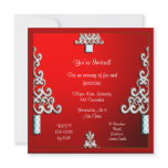 Swirls Christmas Tree Party invitations