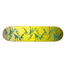 Swirls Custom Skate Board
