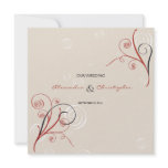 Swirls Elegant Wedding Announcement