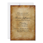 Swirls on Parchment Graduation Invitation