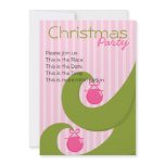 Swirly Christmas invitations