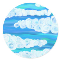 Swirly Clouds Sticker