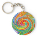 Swirly Colours Keychain