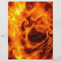 Swirly Flames Personalized Flyer
