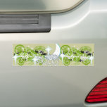 Swirly Flower Design bumpersticker