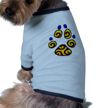 Swirly Paw Doggie Tee Shirt