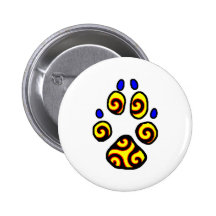 Swirly Paw Pin