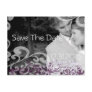 Swirly Photo Save The Date Eggplant & Berry