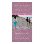 Swirly Pink Custom Photo Card