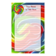 Swirly Pop Stationery