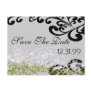 Swirly Purple & Green Save The Date