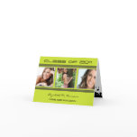 Swirly-Q Graduation Announcement Card (lime)