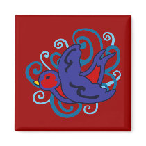 Swirly Swallow Magnet