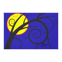 Swirly Tree Gallery Wrap Canvas