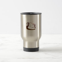 Swirly tree with flying birds graphic mugs