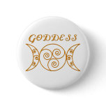 Swirly Triple Goddess Symbol buttons