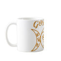 Swirly Triple Goddess Symbol mugs