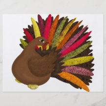 Swirly Turkey Personalized Flyer