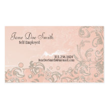 SwirlyGrunge Elegance Business Cards
