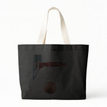 Swish, Basketball through the Net. Canvas Bags